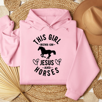 This Girl Runs On Jesus And Horses