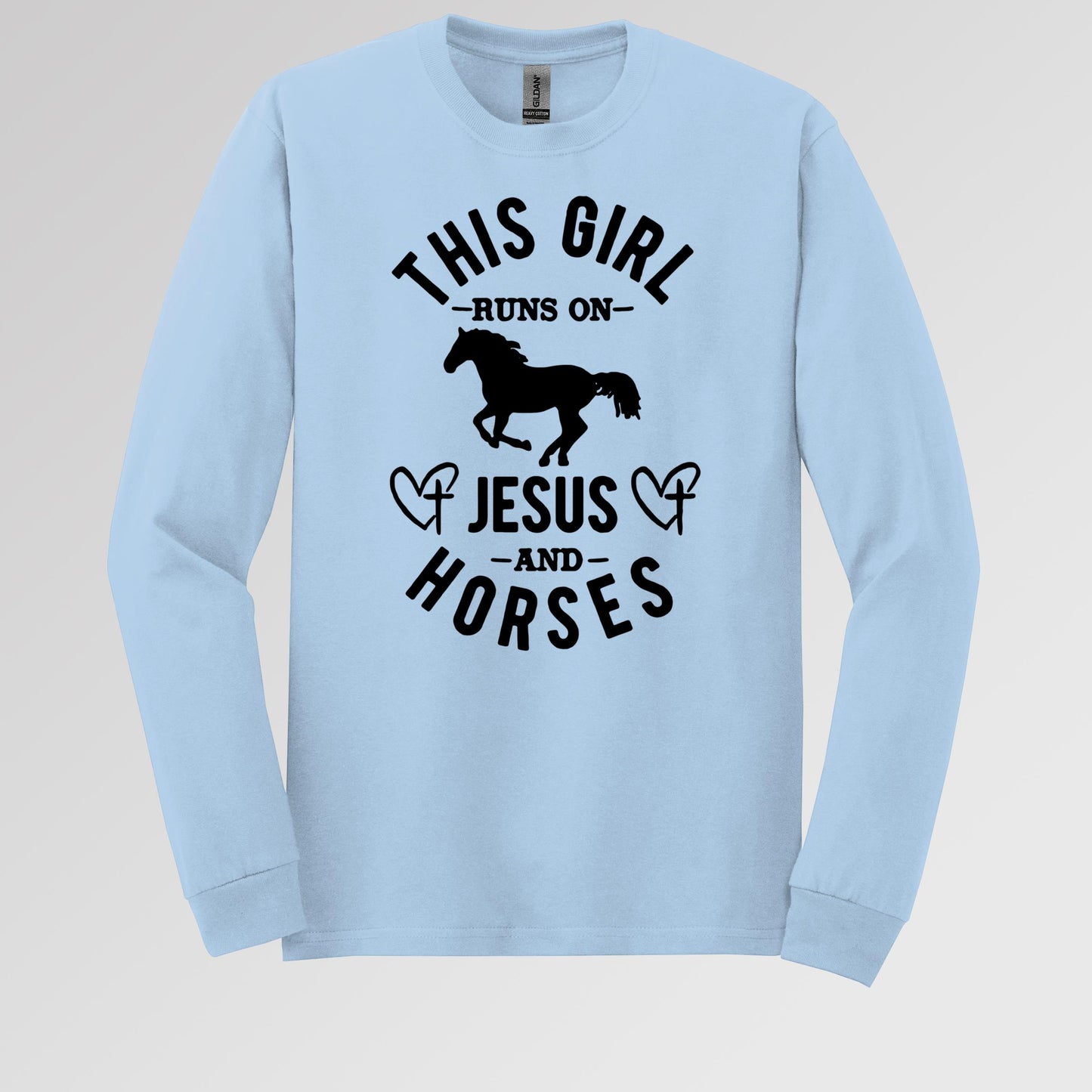 This Girl Runs On Jesus And Horses