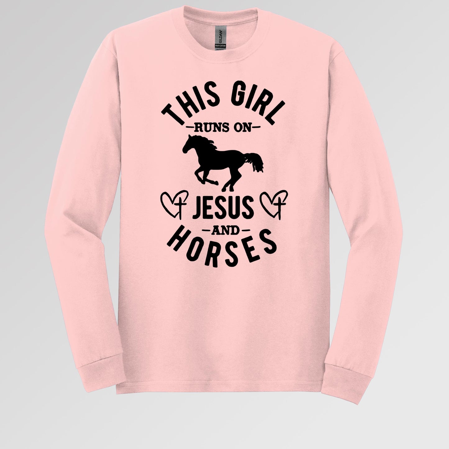 This Girl Runs On Jesus And Horses