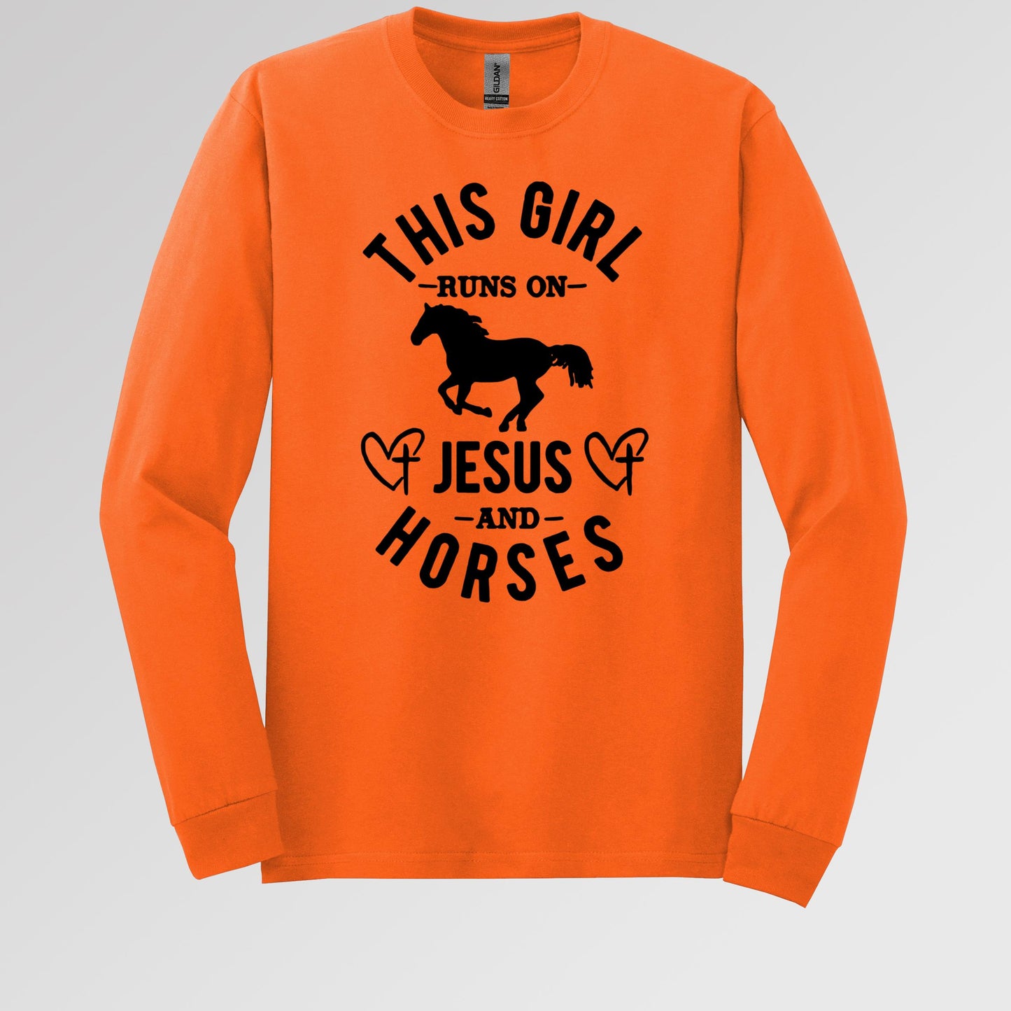 This Girl Runs On Jesus And Horses