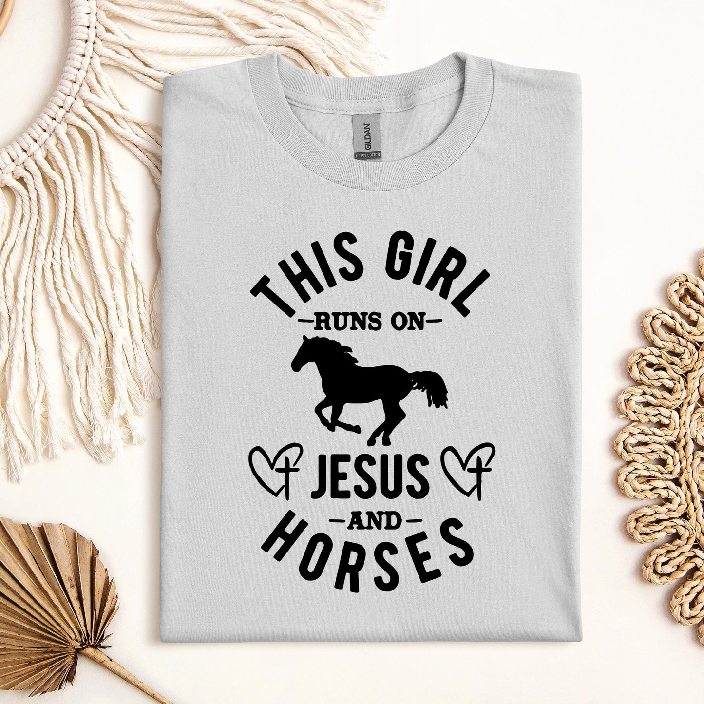 This Girl Runs On Jesus And Horses