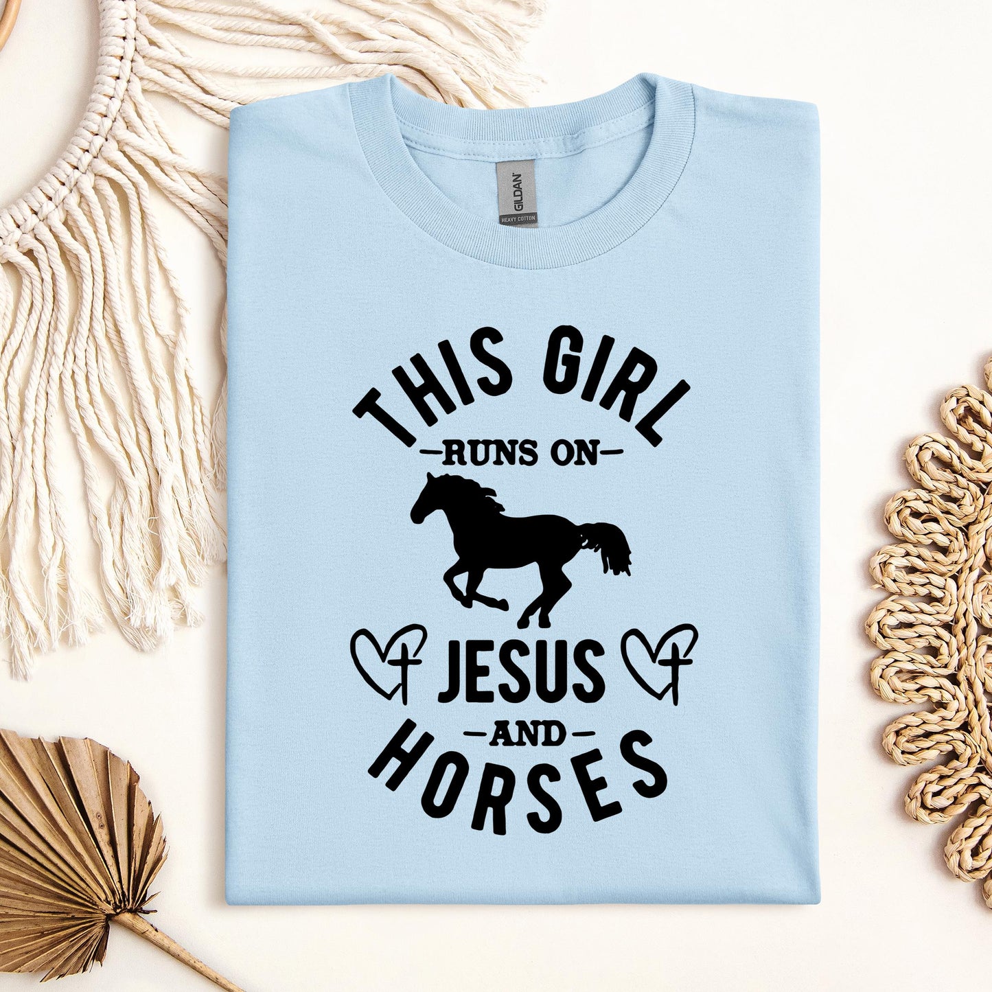 This Girl Runs On Jesus And Horses