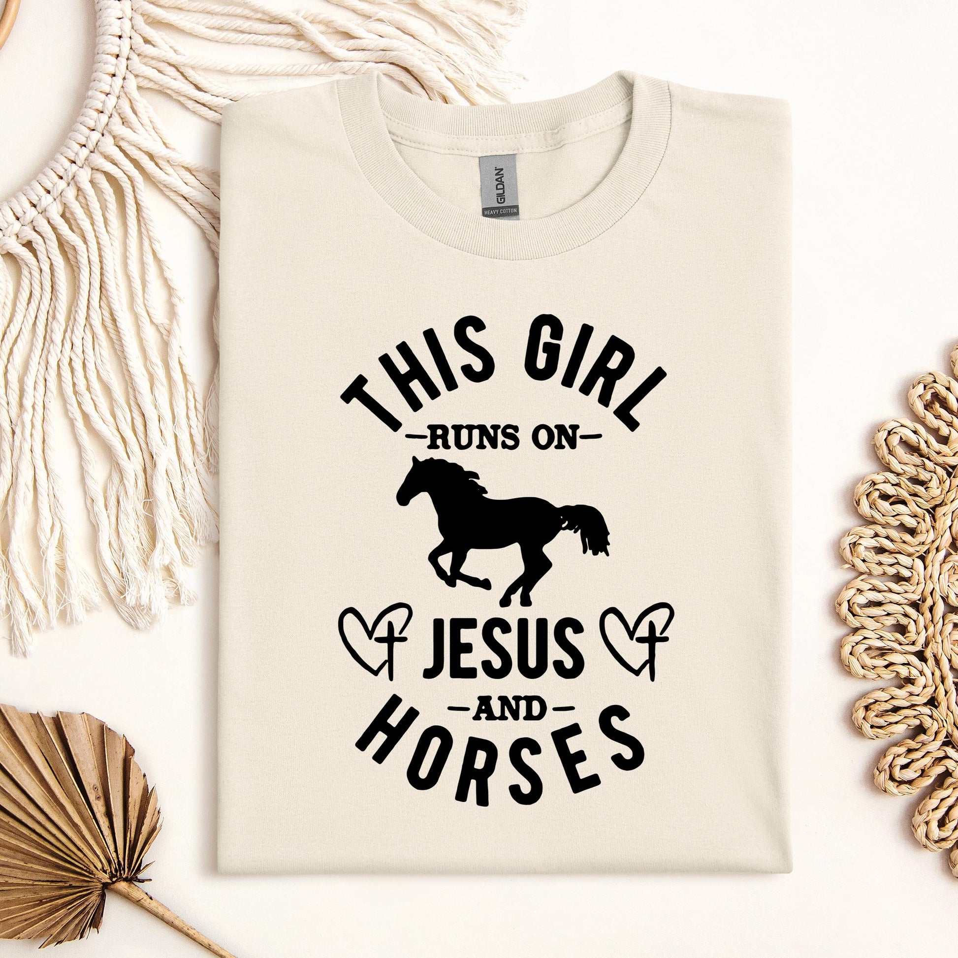 This Girl Runs On Jesus And Horses