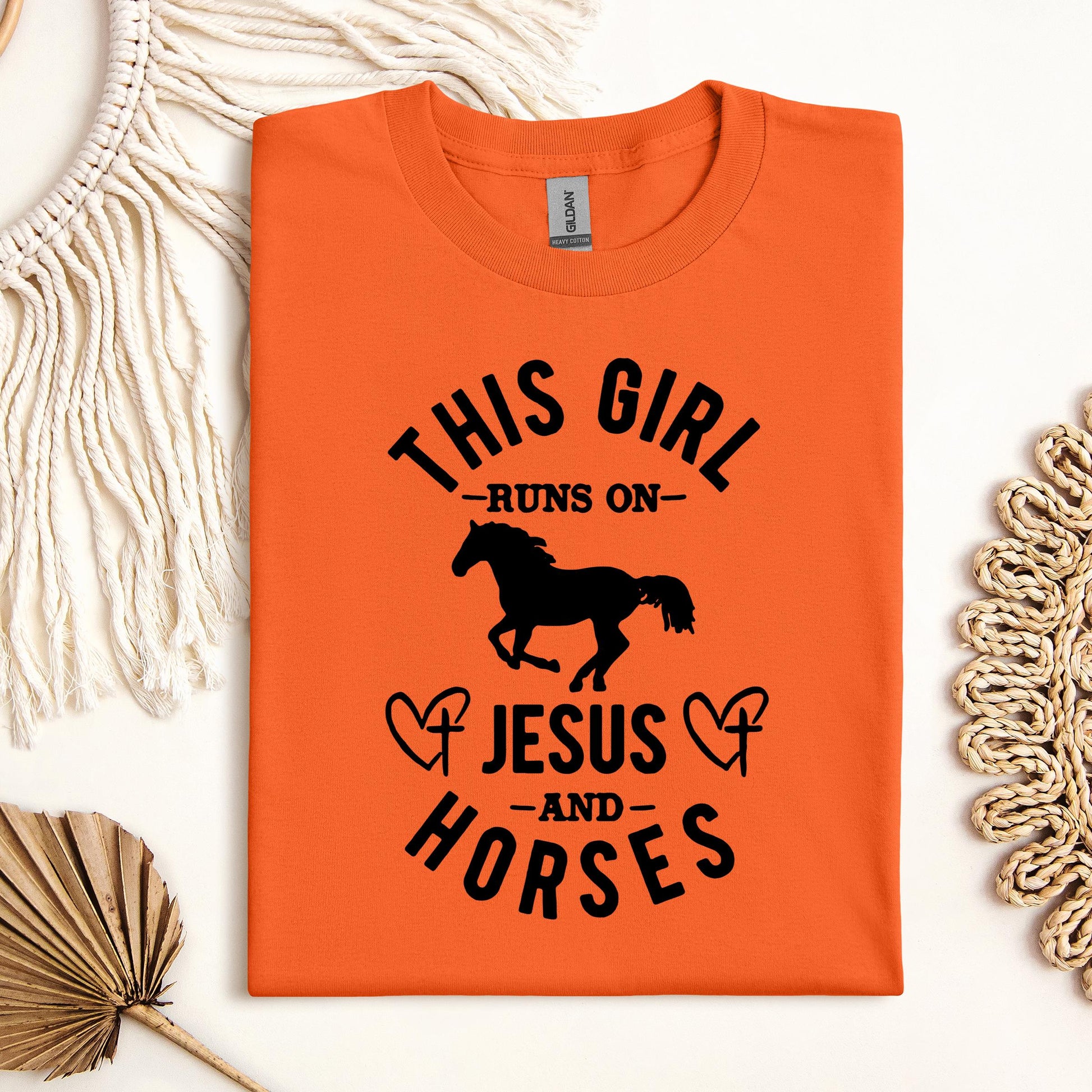 This Girl Runs On Jesus And Horses