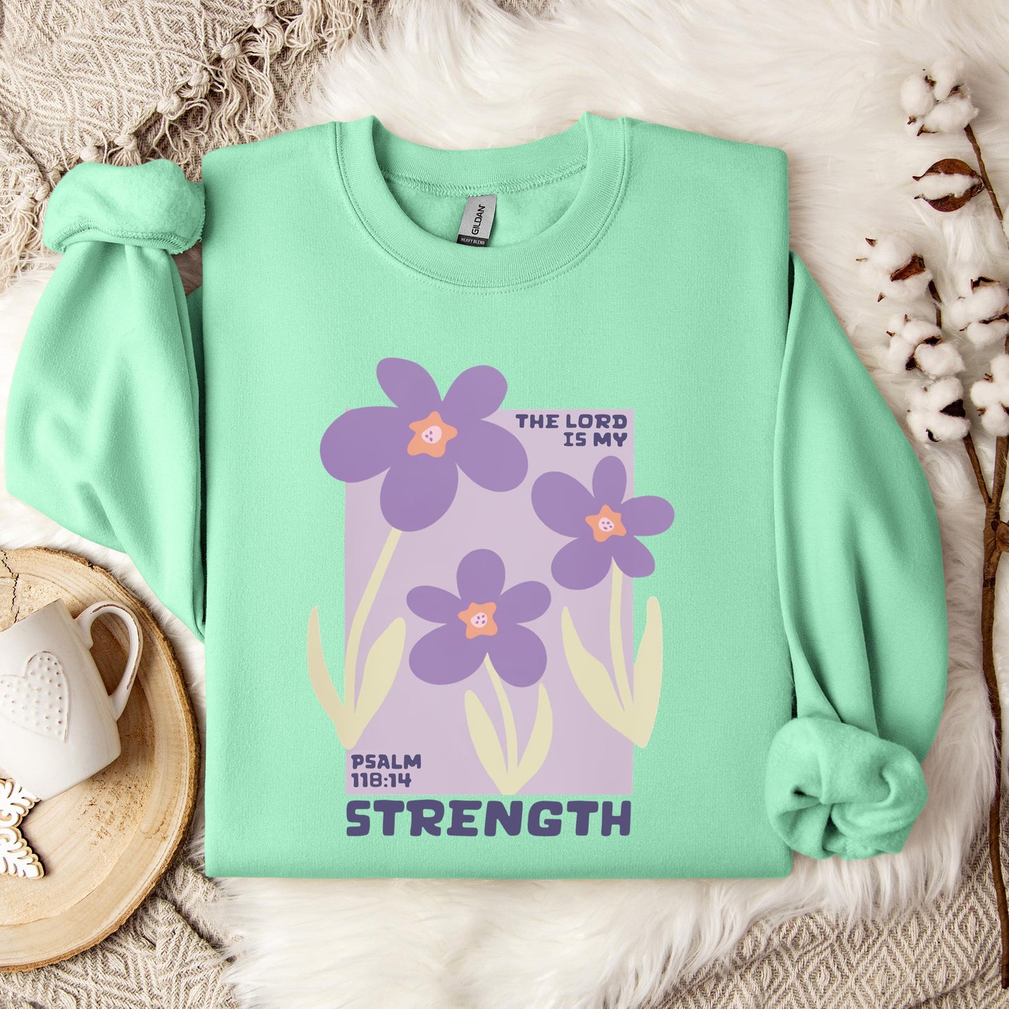 This Lord Is My Strength Psalm 118.14 Sweatshirt