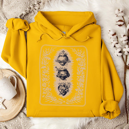 Three Hearts of Holy Family Hoodie