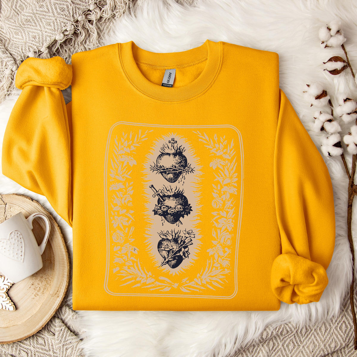 Three Hearts of Holy Family Sweatshirt