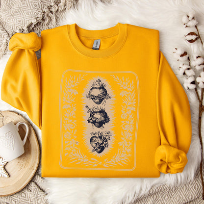 Three Hearts of Holy Family Sweatshirt