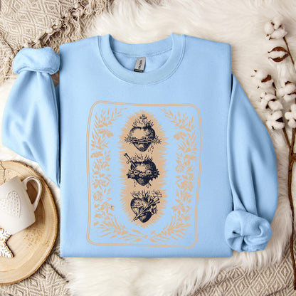 Three Hearts of Holy Family Sweatshirt