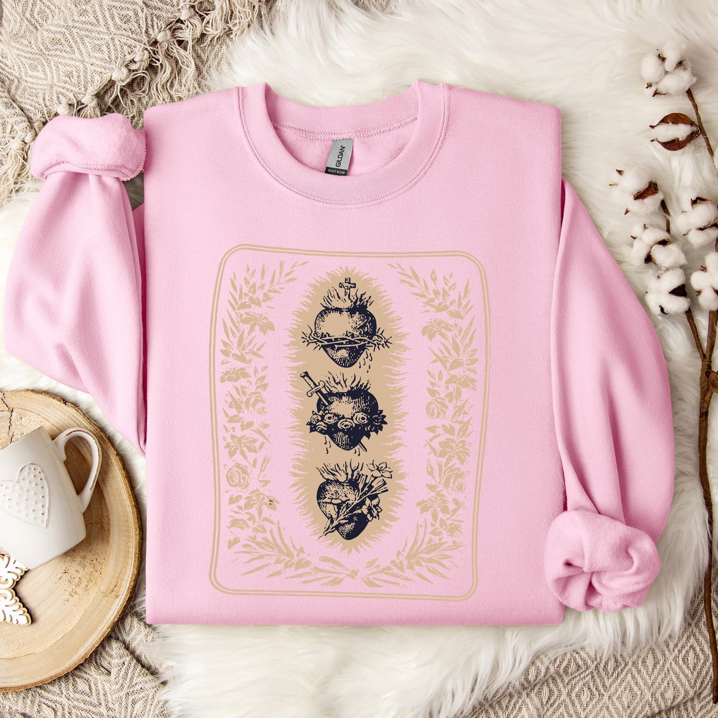 Three Hearts of Holy Family Sweatshirt