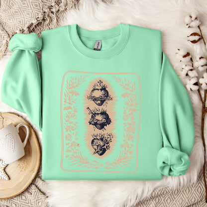 Three Hearts of Holy Family Sweatshirt