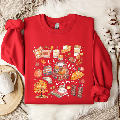 Tis The Season Pumpkin Autumn Fall Sweatshirt