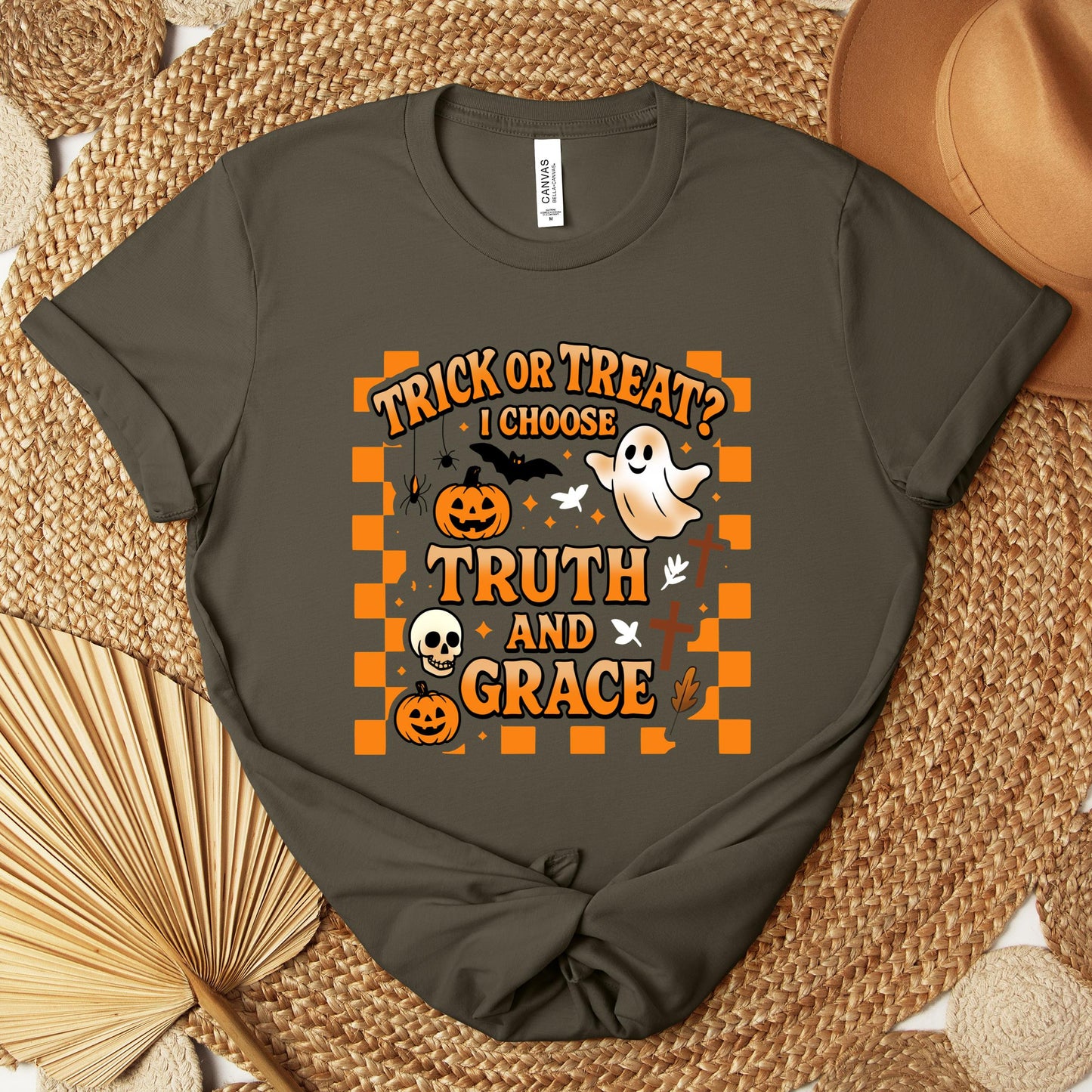 Trick Or Treat I Choose Truth And Grace Premium T-shirt