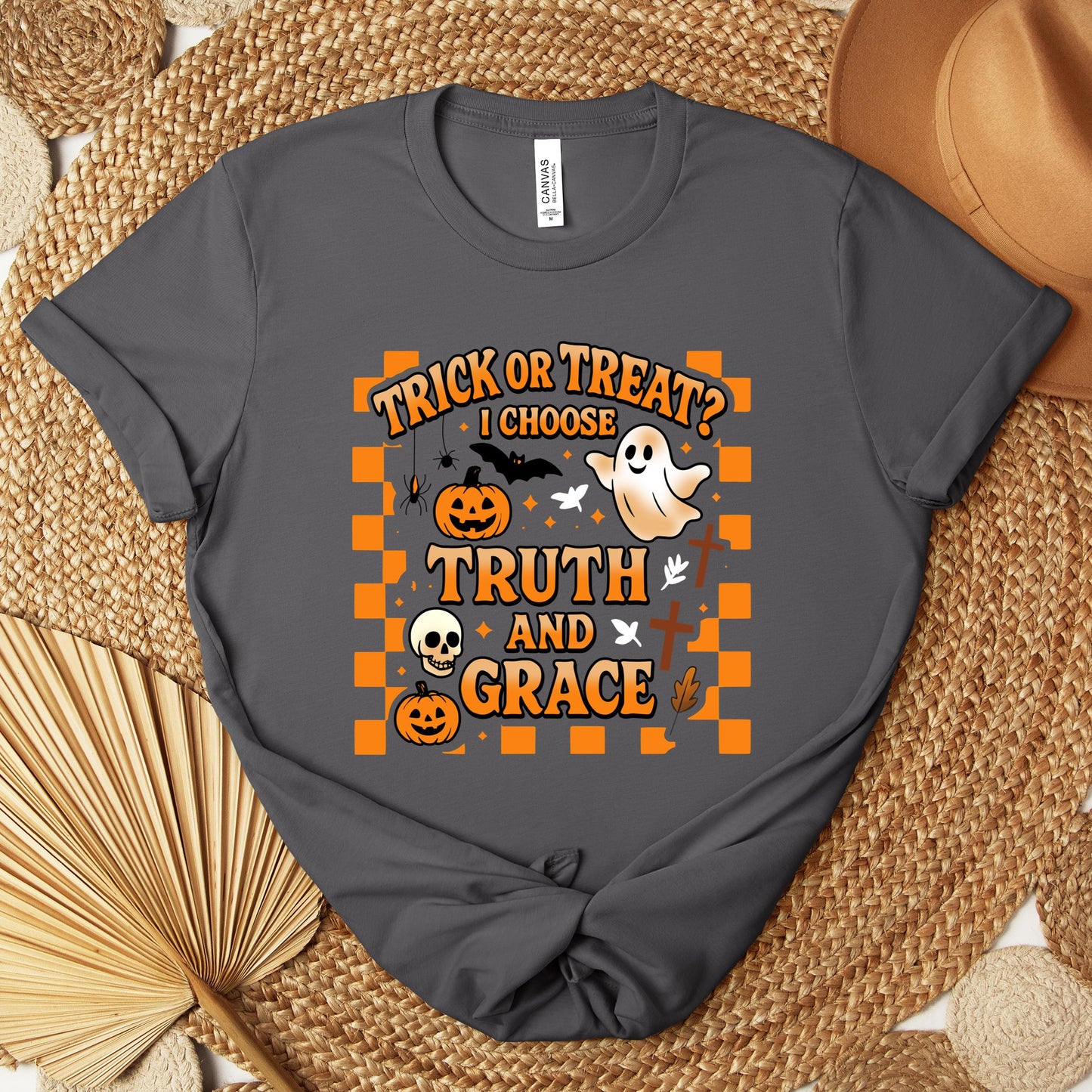 Trick Or Treat I Choose Truth And Grace Premium T-shirt
