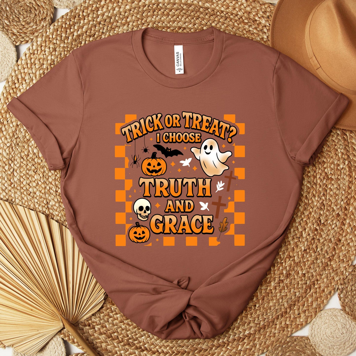 Trick Or Treat I Choose Truth And Grace Premium T-shirt