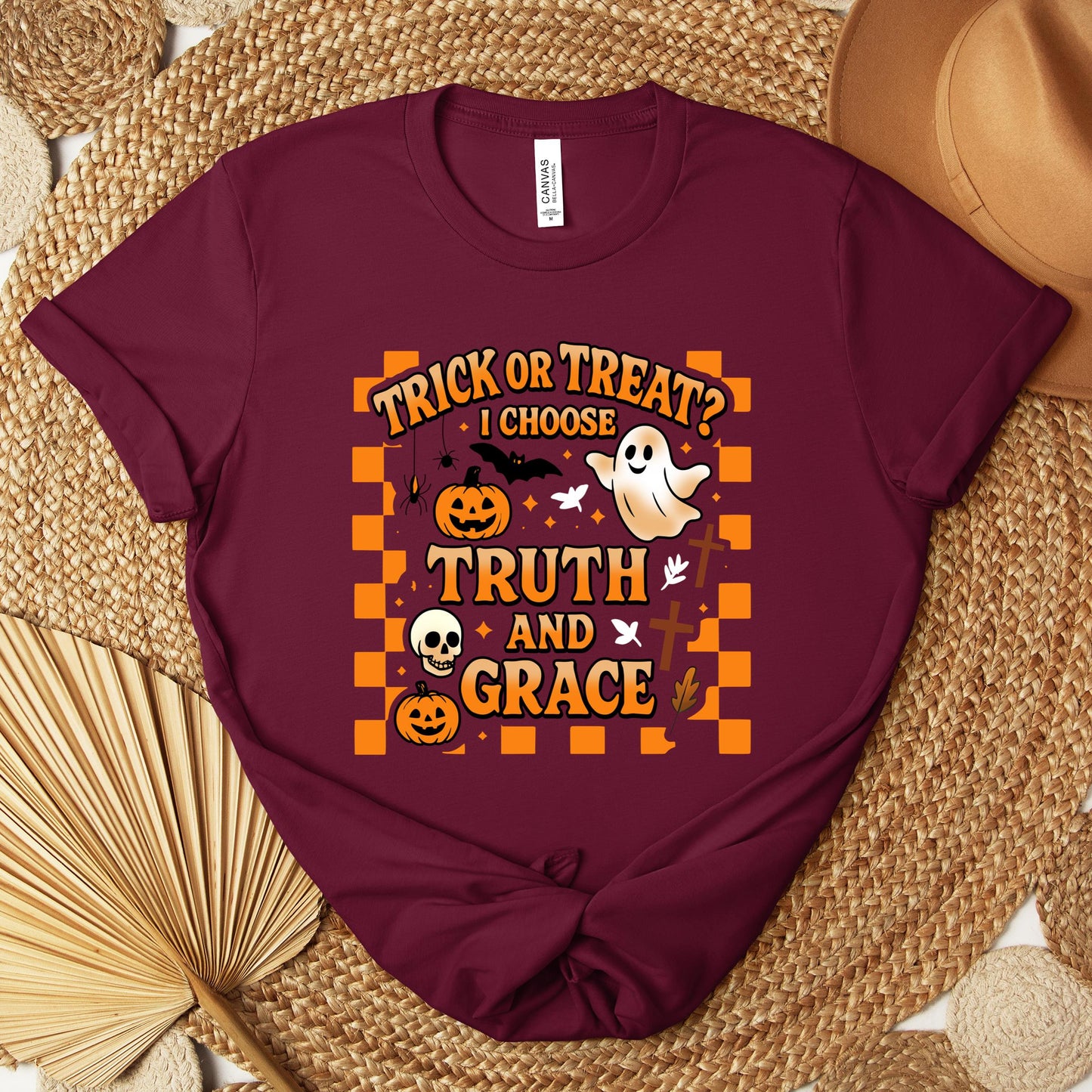Trick Or Treat I Choose Truth And Grace Premium T-shirt