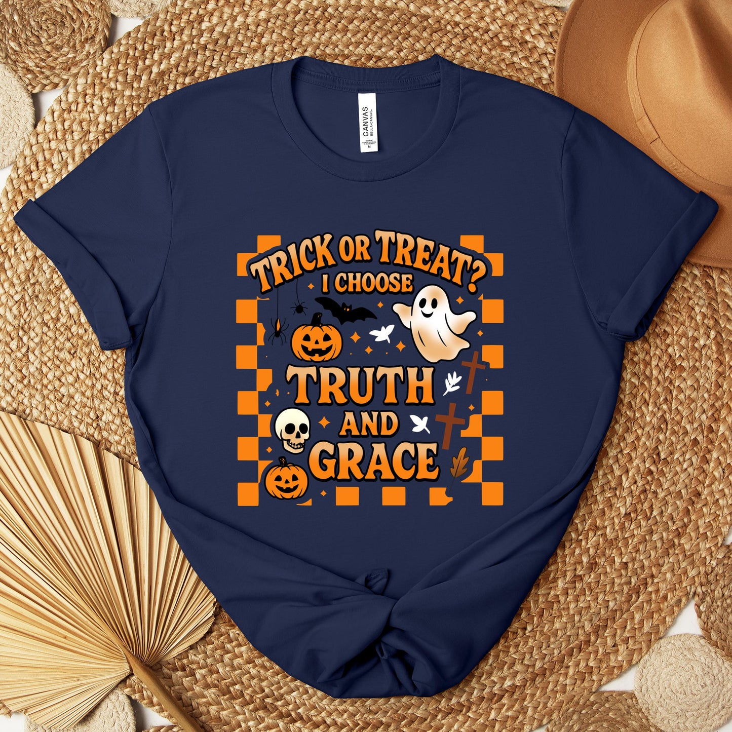 Trick Or Treat I Choose Truth And Grace Premium T-shirt