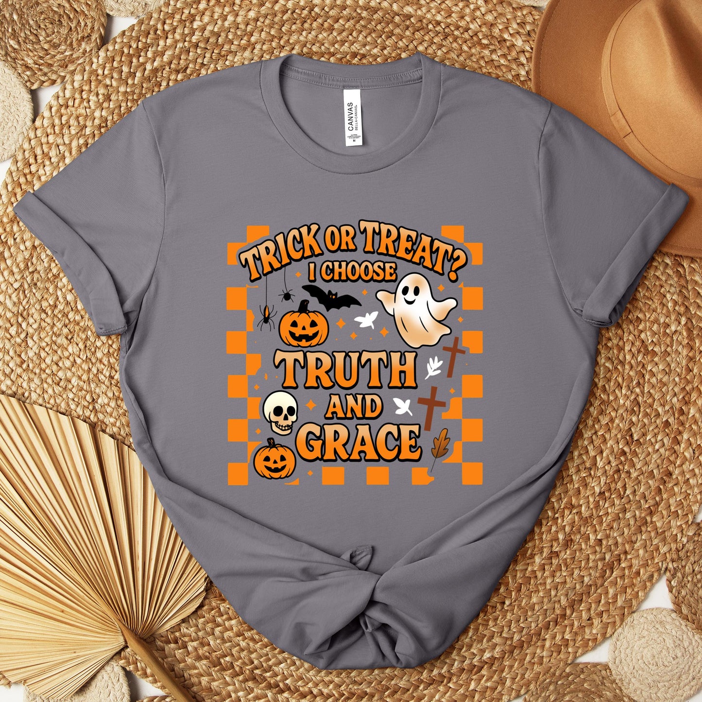 Trick Or Treat I Choose Truth And Grace Premium T-shirt