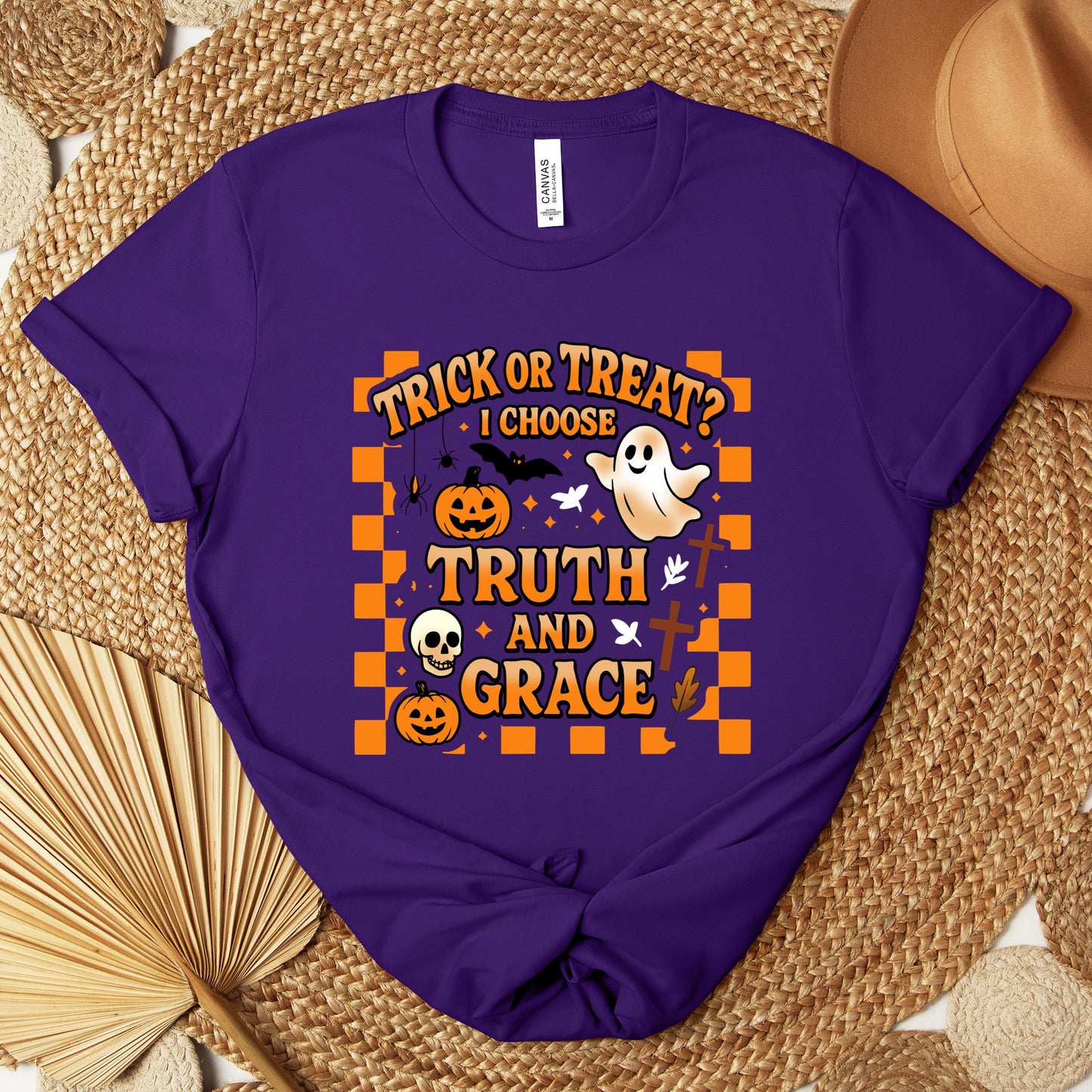 Trick Or Treat I Choose Truth And Grace Premium T-shirt