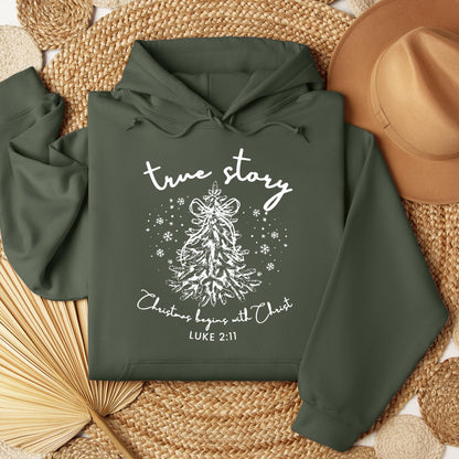 True Story Christmas Begins With Christ Luke 2.11
