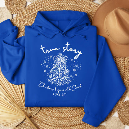 True Story Christmas Begins With Christ Luke 2.11