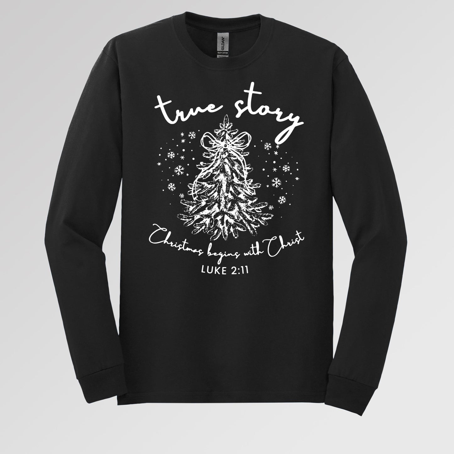 True Story Christmas Begins With Christ Luke 2.11