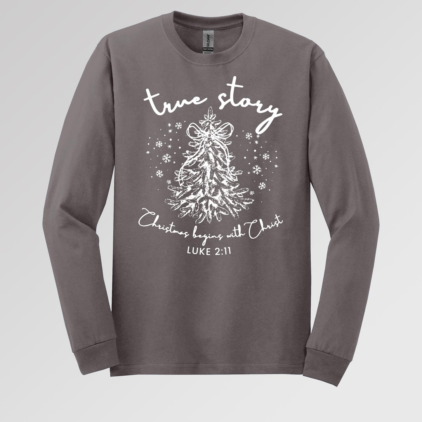 True Story Christmas Begins With Christ Luke 2.11