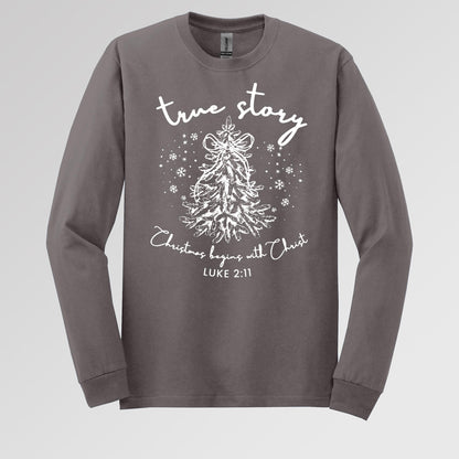 True Story Christmas Begins With Christ Luke 2.11