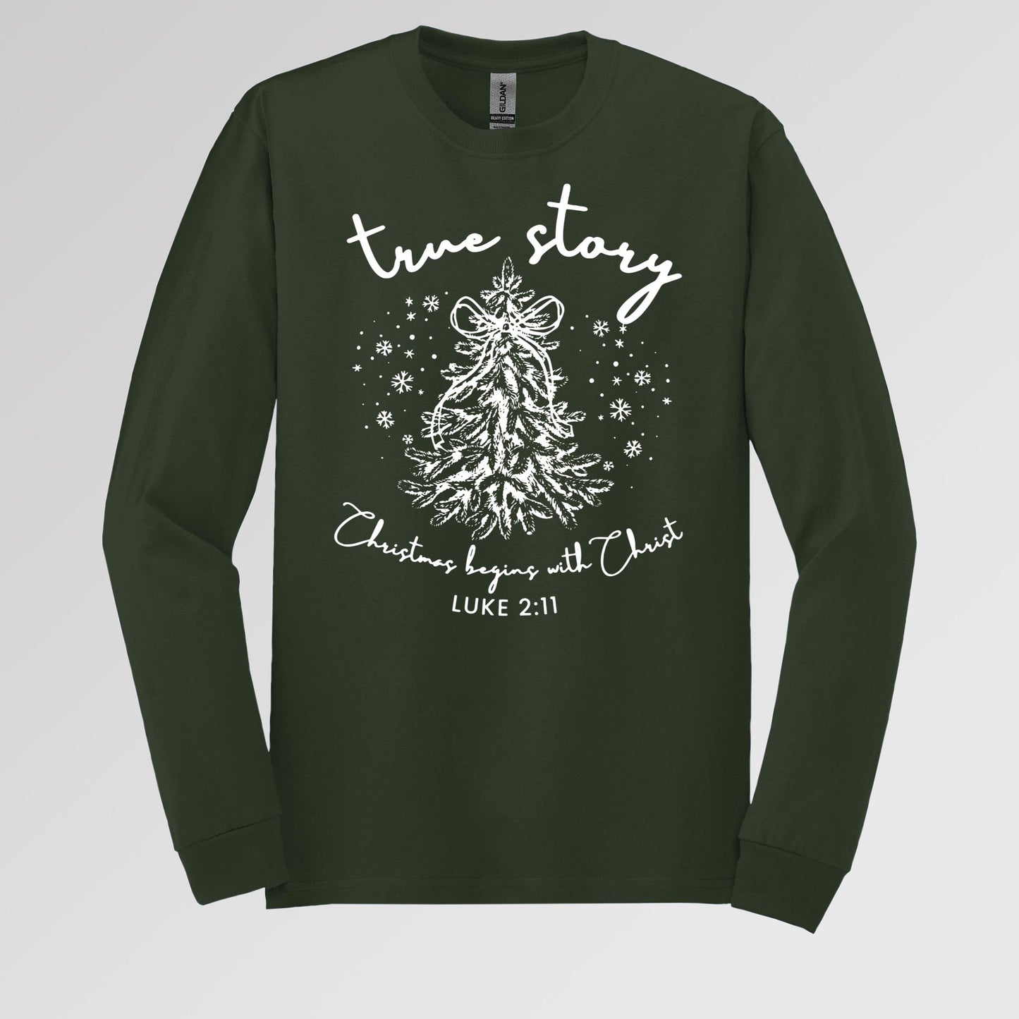 True Story Christmas Begins With Christ Luke 2.11