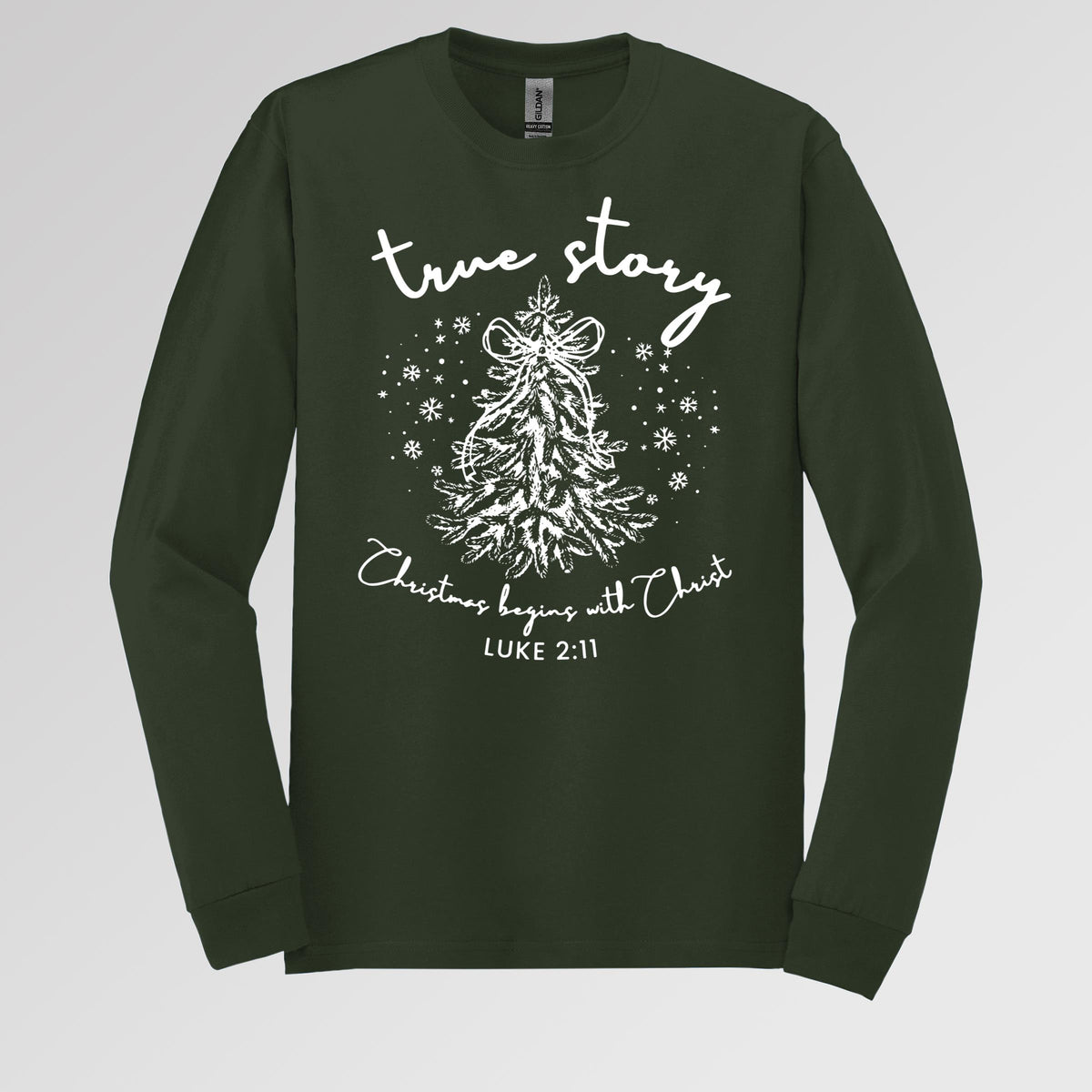 True Story Christmas Begins With Christ Luke 2.11