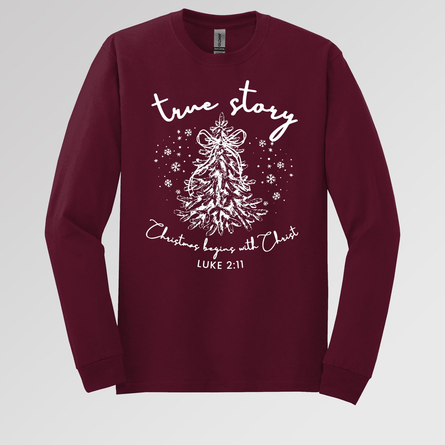 True Story Christmas Begins With Christ Luke 2.11