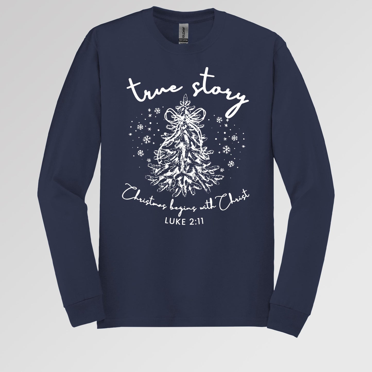 True Story Christmas Begins With Christ Luke 2.11