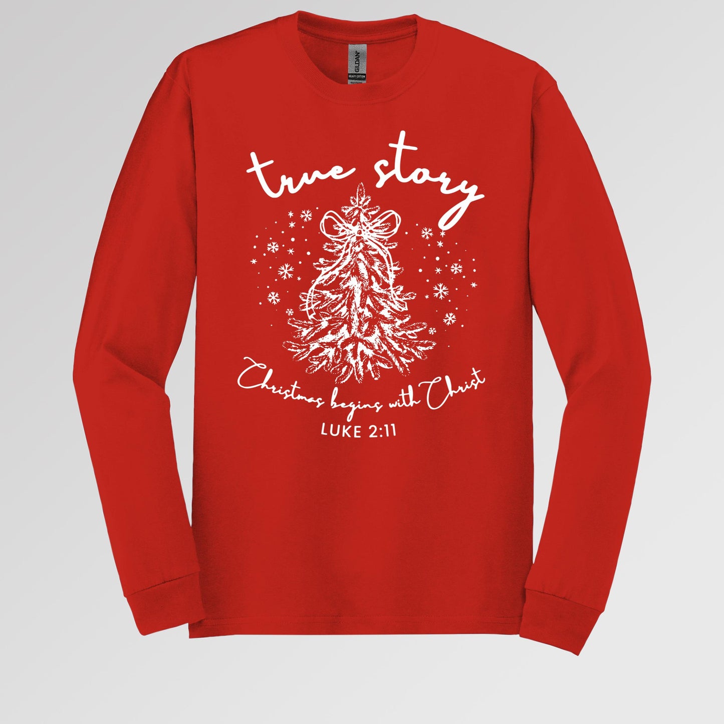 True Story Christmas Begins With Christ Luke 2.11