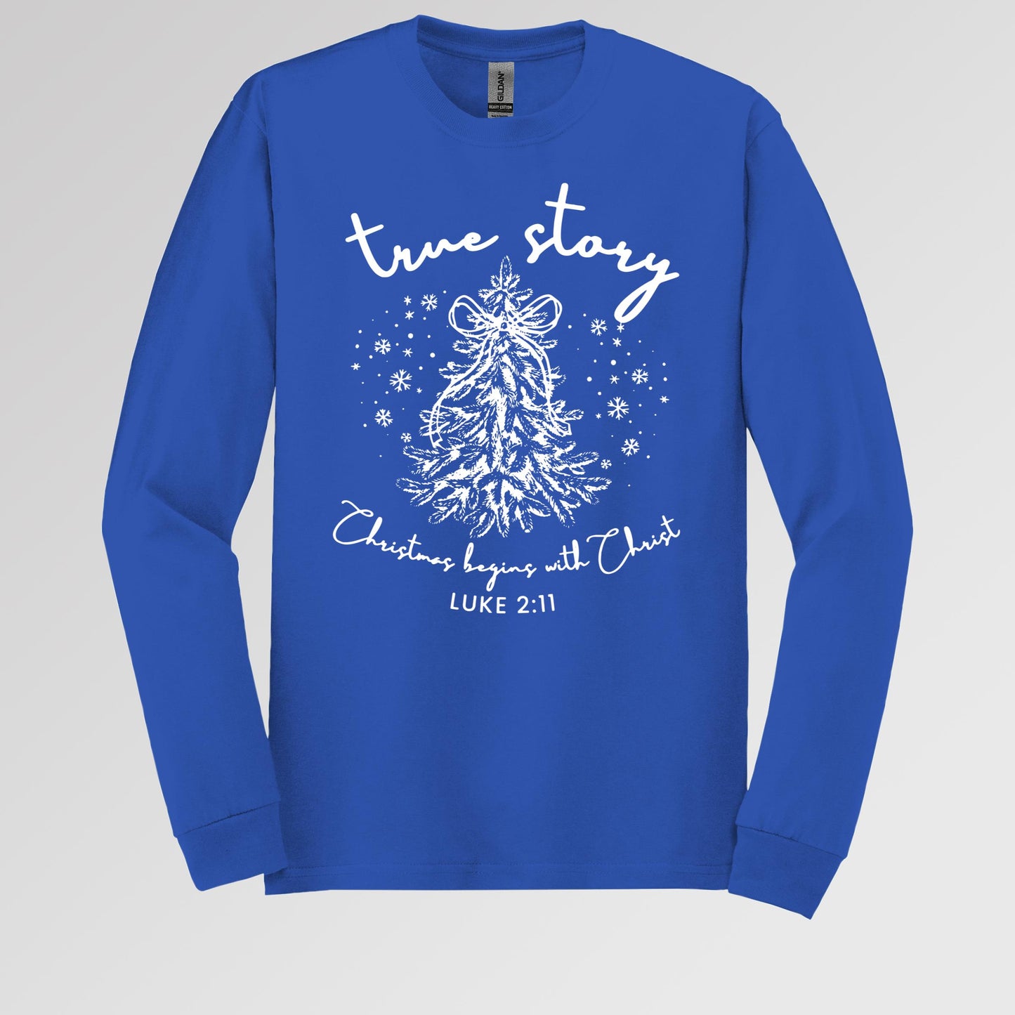 True Story Christmas Begins With Christ Luke 2.11