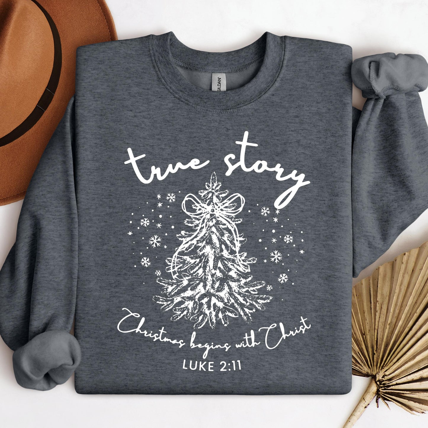 True Story Christmas Begins With Christ Luke 2.11