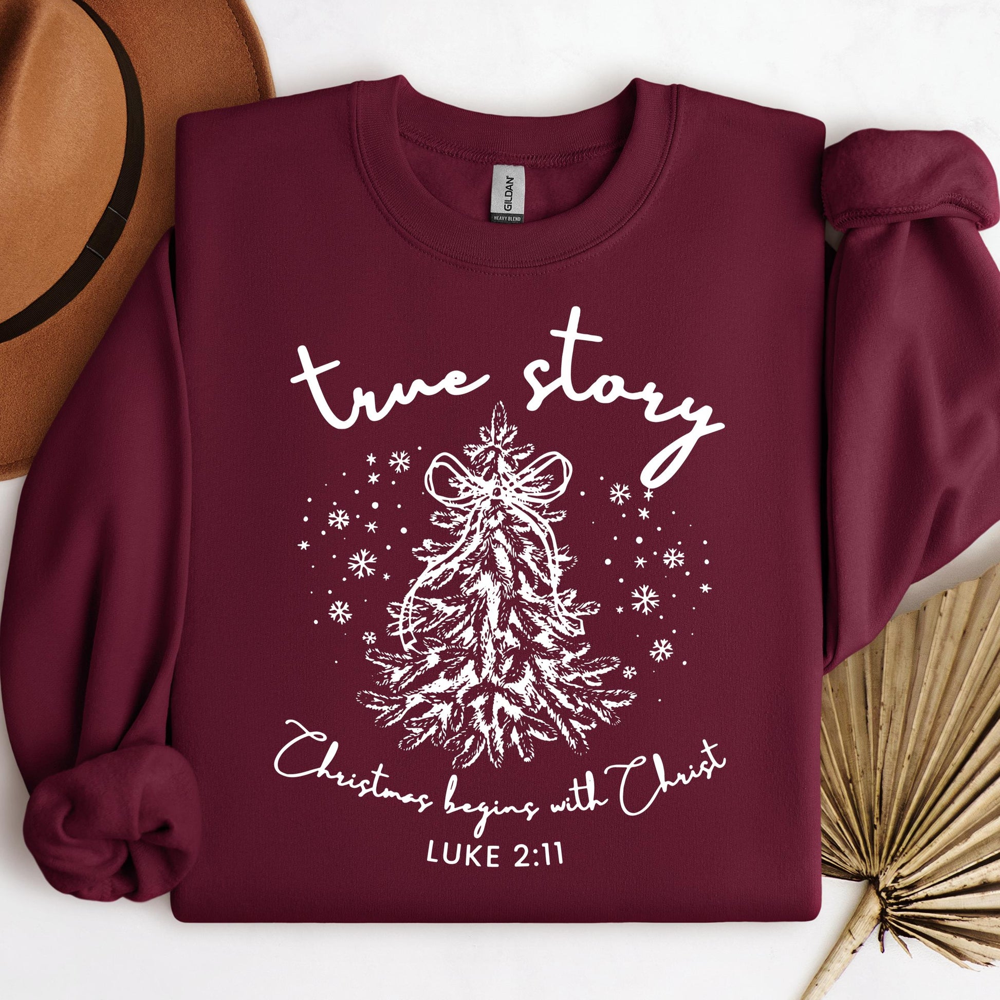 True Story Christmas Begins With Christ Luke 2.11