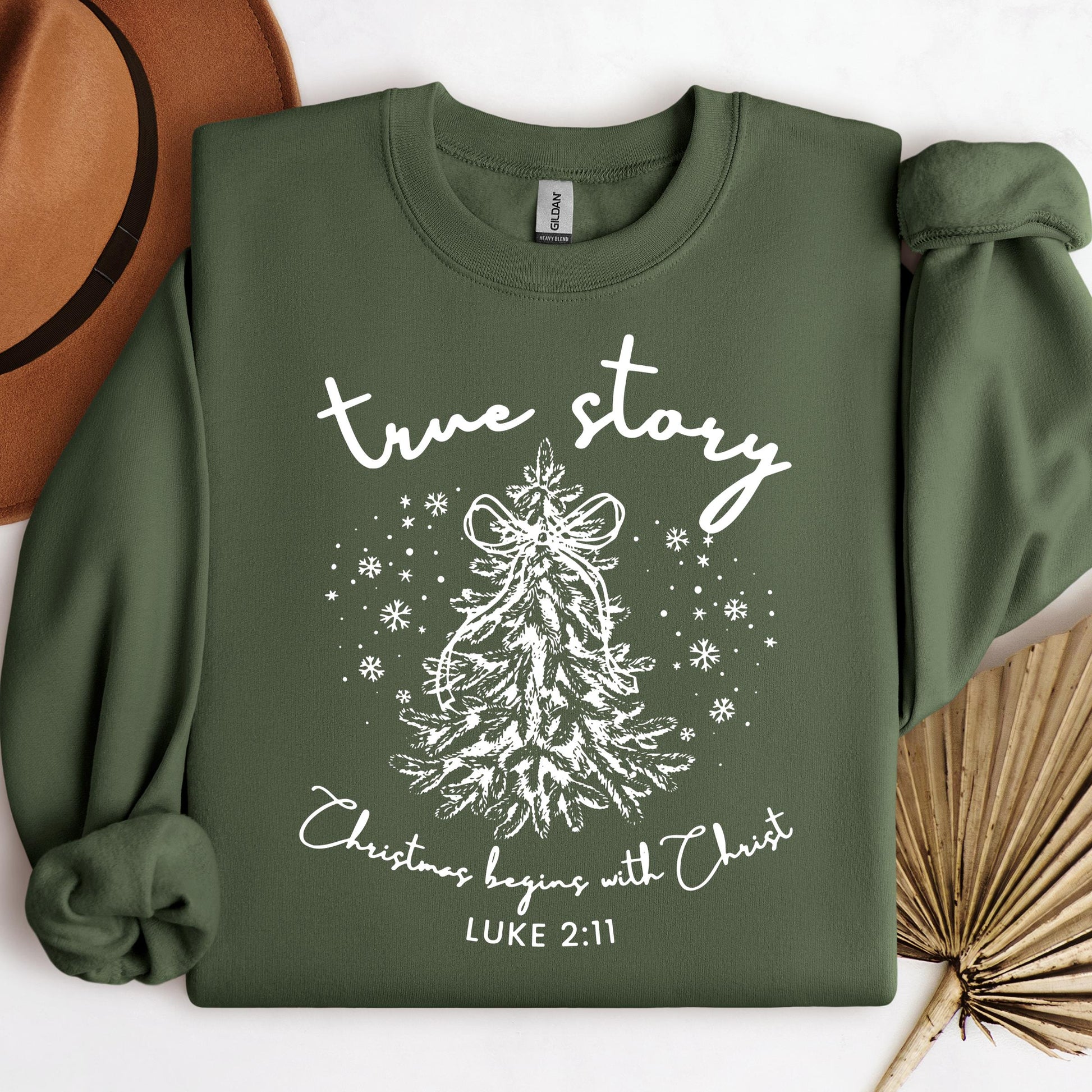 True Story Christmas Begins With Christ Luke 2.11