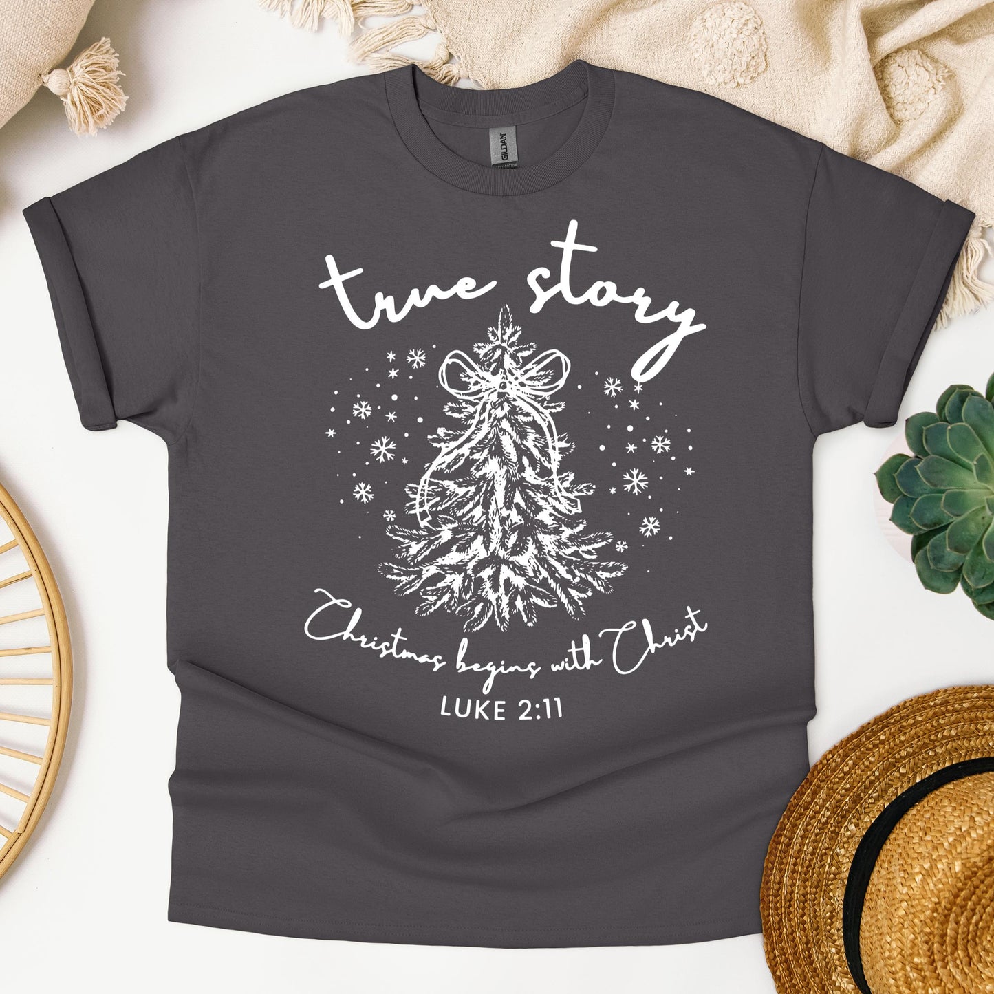 True Story Christmas Begins With Christ Luke 2.11