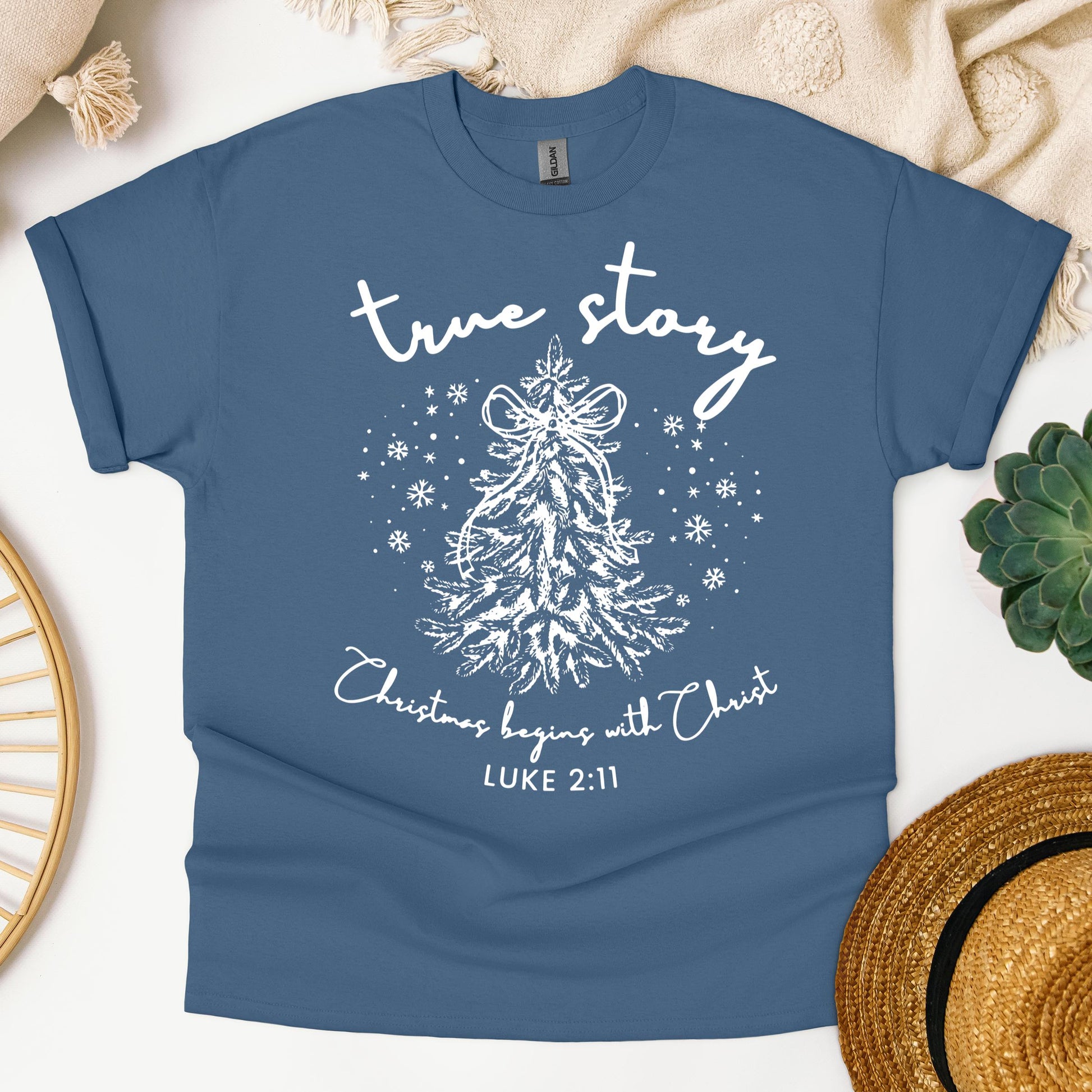 True Story Christmas Begins With Christ Luke 2.11