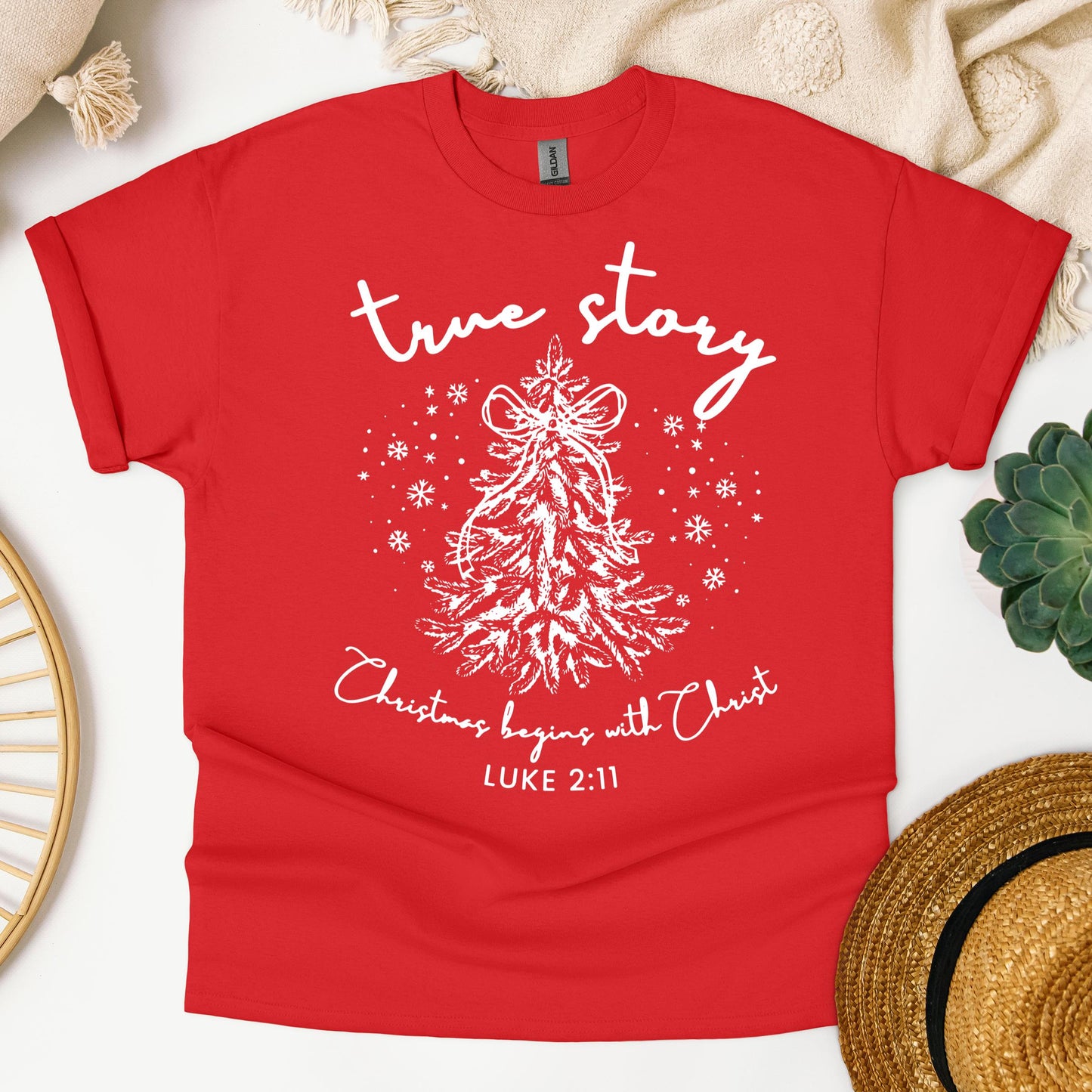 True Story Christmas Begins With Christ Luke 2.11