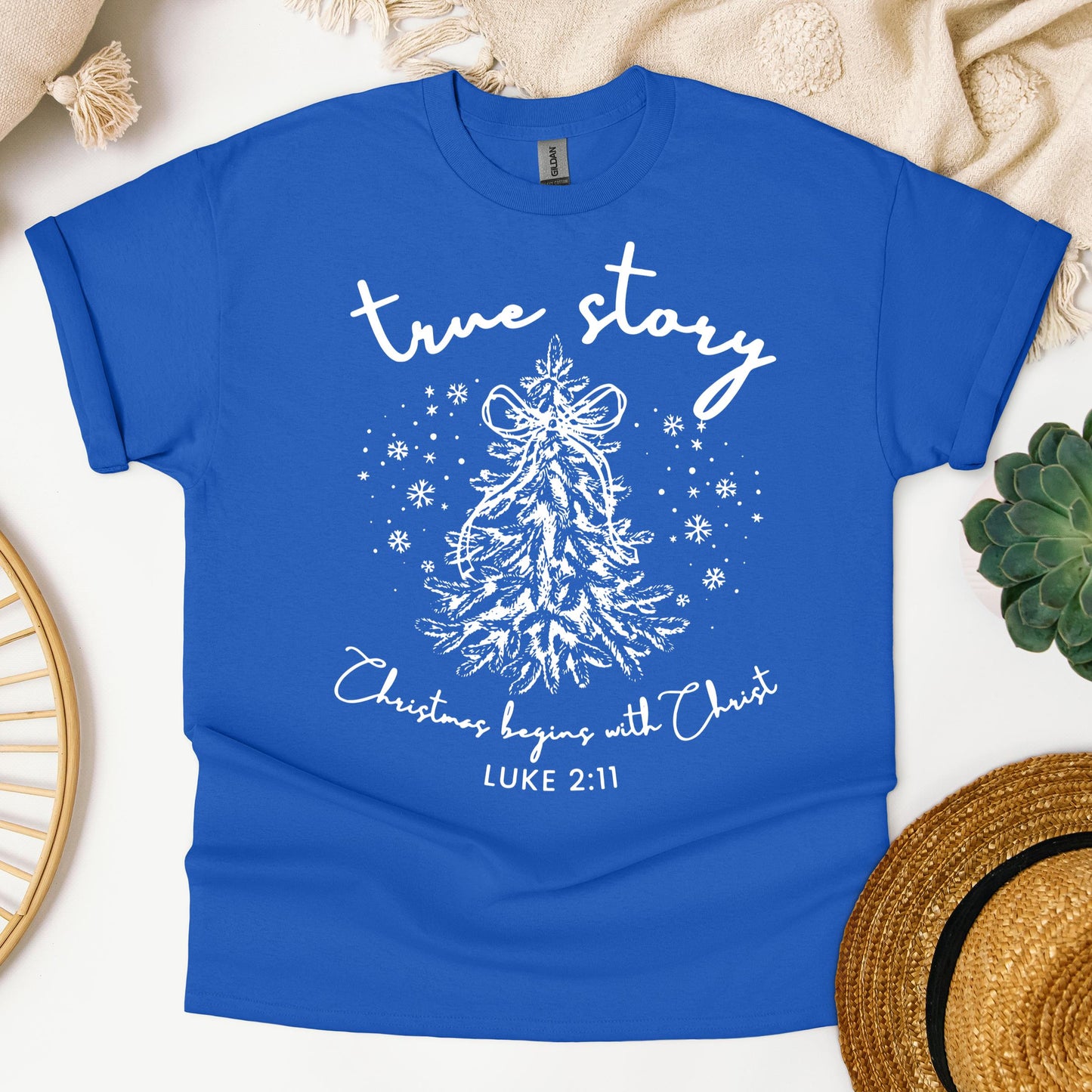 True Story Christmas Begins With Christ Luke 2.11