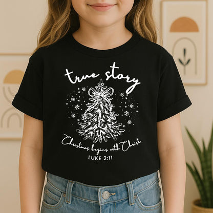True Story Christmas Begins With Christ Luke 2.11