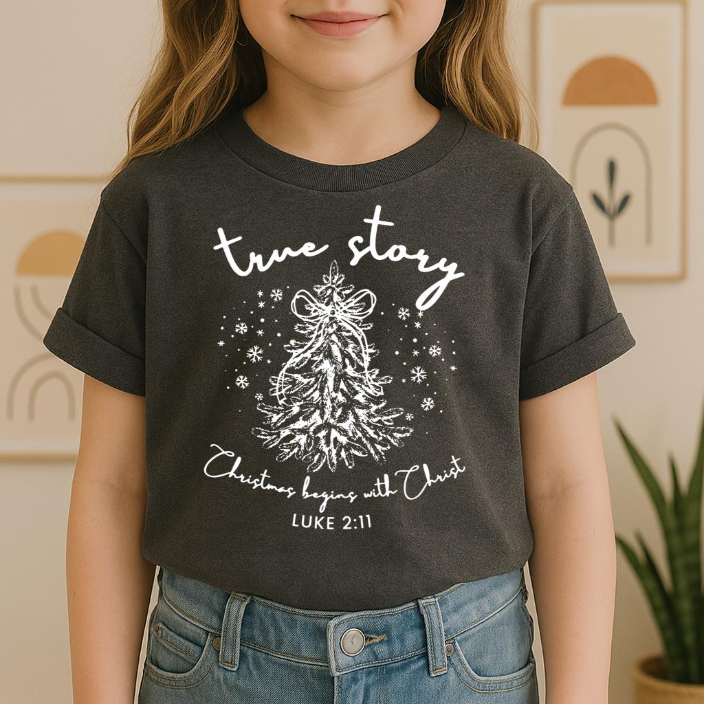 True Story Christmas Begins With Christ Luke 2.11