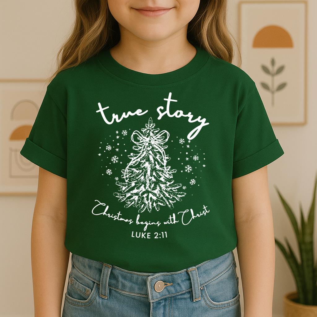 True Story Christmas Begins With Christ Luke 2.11