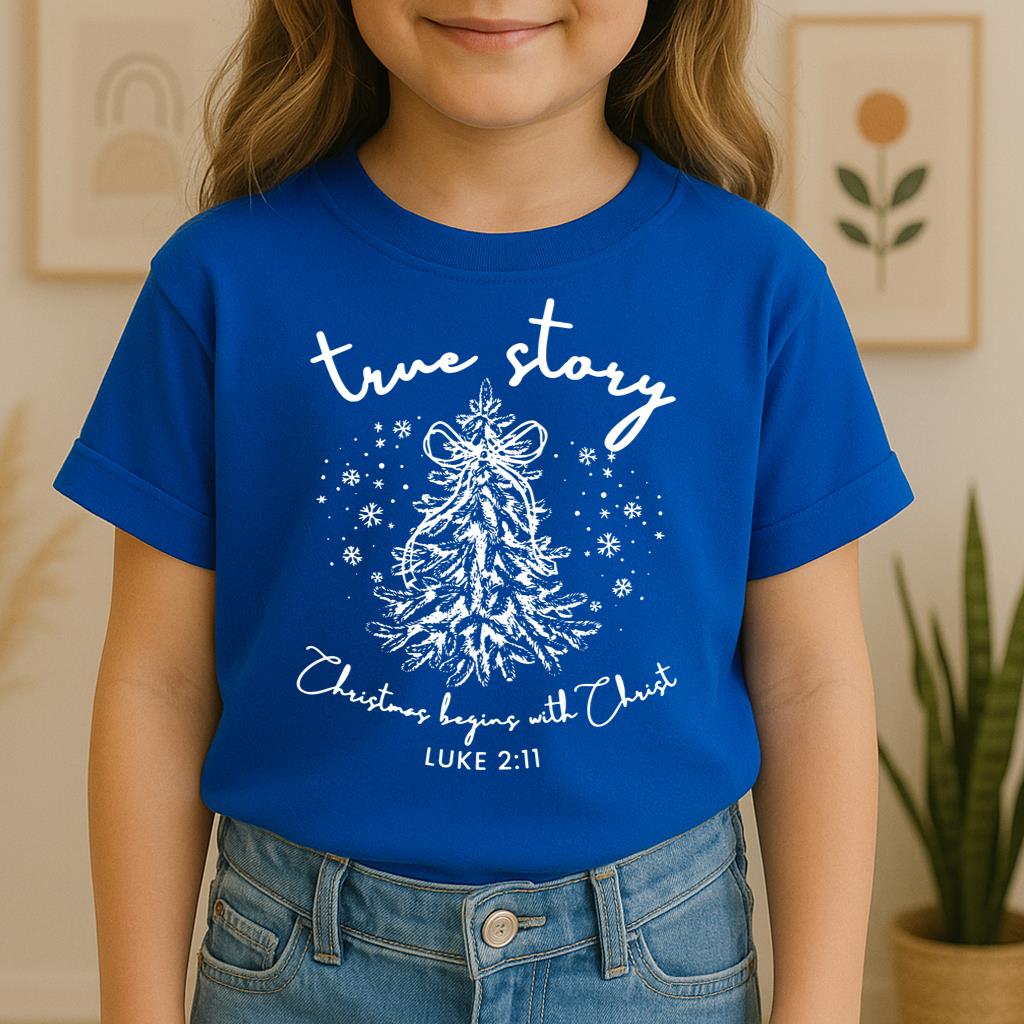 True Story Christmas Begins With Christ Luke 2.11
