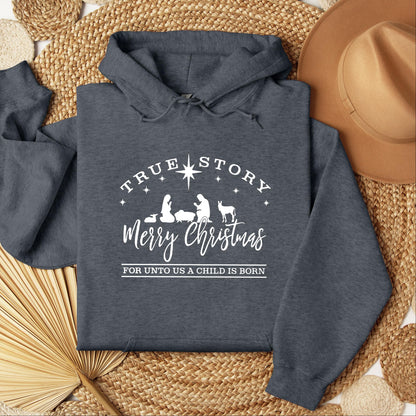 True Story Merry Christmas For Unto Us A Child Is Born