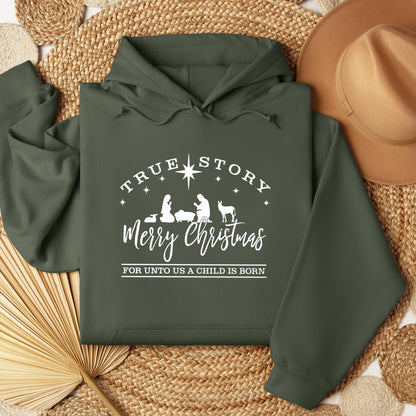 True Story Merry Christmas For Unto Us A Child Is Born