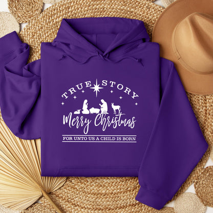 True Story Merry Christmas For Unto Us A Child Is Born