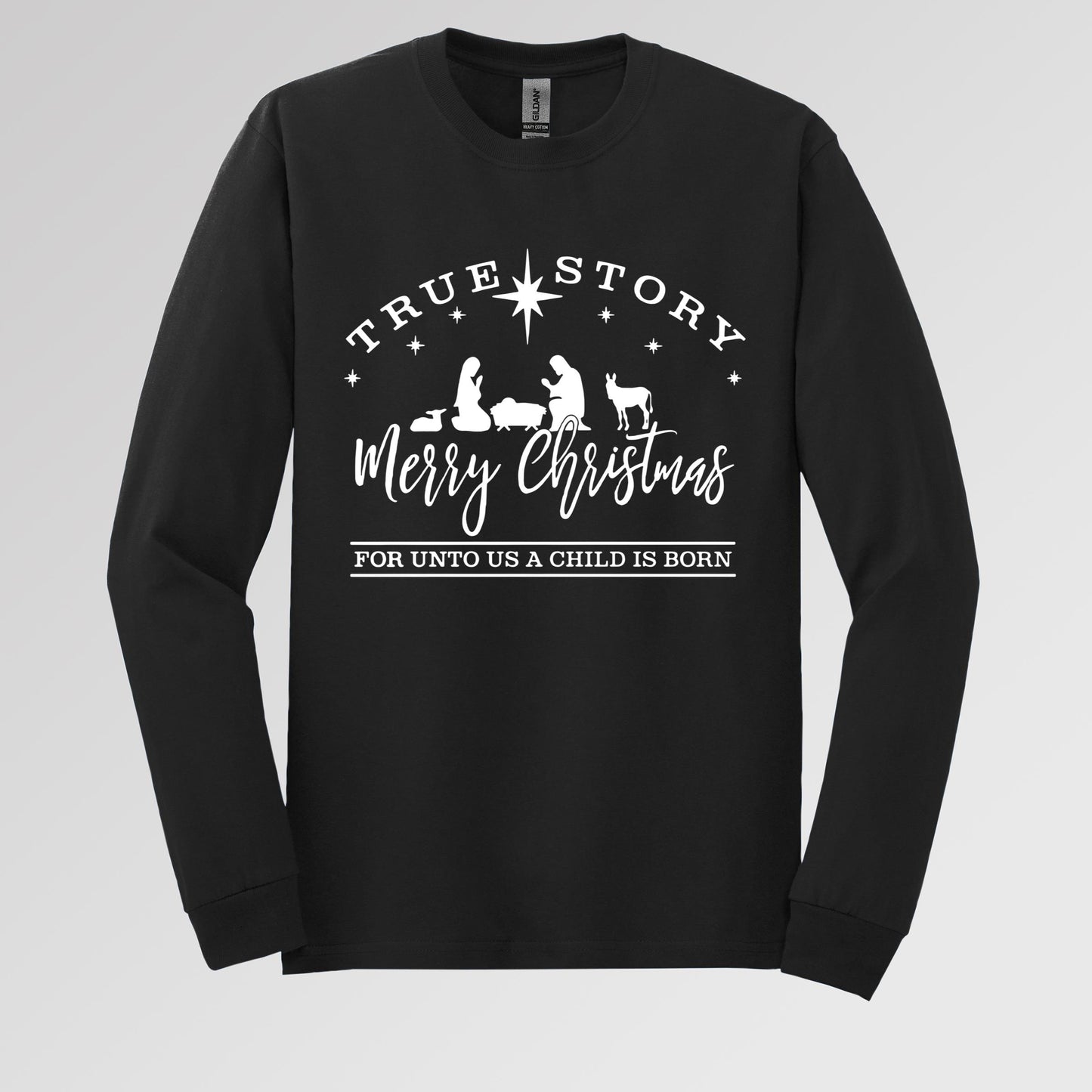 True Story Merry Christmas For Unto Us A Child Is Born
