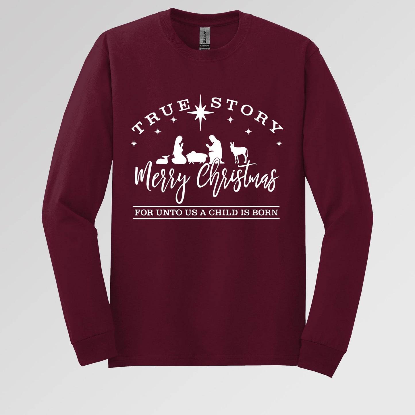 True Story Merry Christmas For Unto Us A Child Is Born